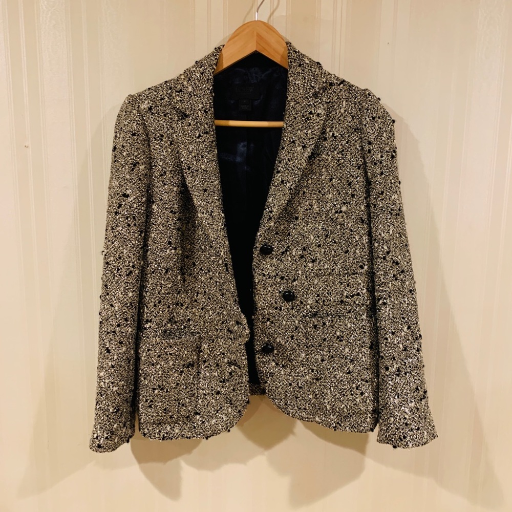 👾 J Crew Collection Size 4 Golden Jacket